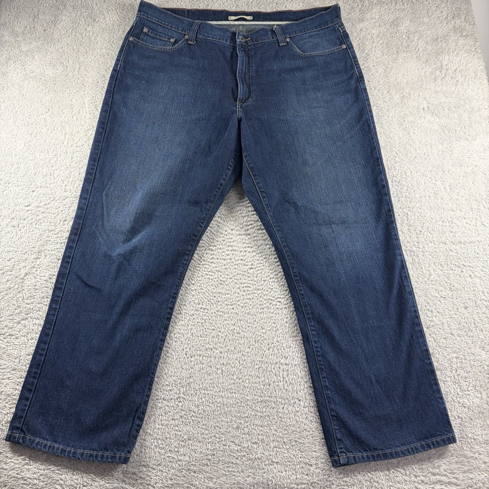 L.L Bean Natural Fit 1912 Jeans Mens 40x30 (Fits 38x29) Dark Wash Stretch Fade